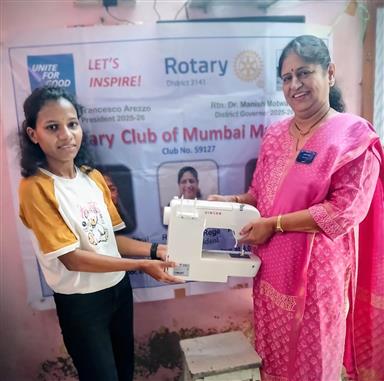 Way to Independence - Donation of Sewing Machine