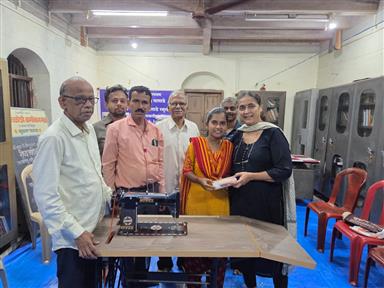 Way to Independence - Donation of Sewing Machine