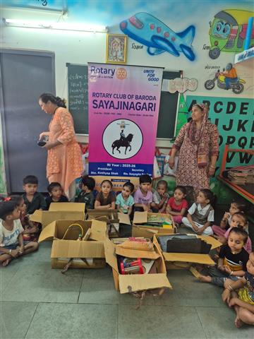 Toys Distribution Akota Anganwadi Rampura Sector10