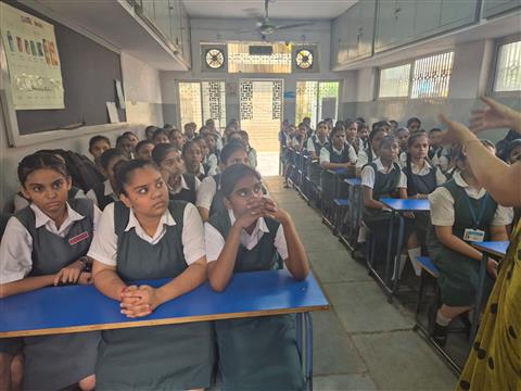 Hygiene and Menstruation Awareness-M K High School