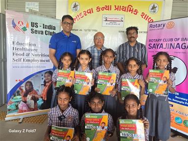Workbooks & Puzzle Books Distribution at Bhadarwa