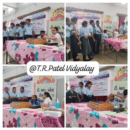 Screening of Eye at T R Patel Vidyalaya