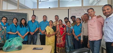 Felicitation of Shroff Foundation Trust staff