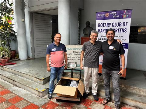 Contribution in E-waste collection